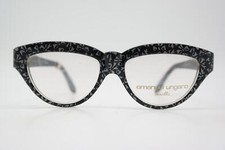 Occhiali vintage emanuel ungaro by Persol 553 nero argento oro oval eyeglasses