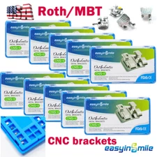 10PKs EASYINSMILE Dental Orthodontic Brackets Braces MINI Roth/MBT 022 345 Hook