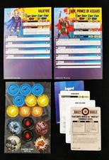 Marvel Crisis Protocol Thor, Valkyrie ONLY Rules Cards Tokens NO MINIS