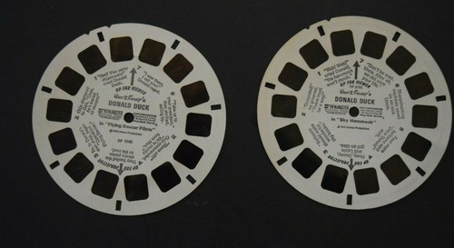 2 VIEW-MASTER PIC REELS, "Donald Duck: FLY SUACER & SKY Hammock," and M.O. Form - Picture 4 of 4