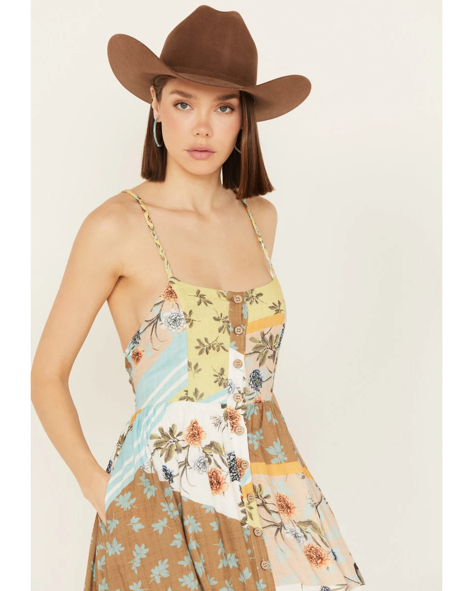 together print maxi dress