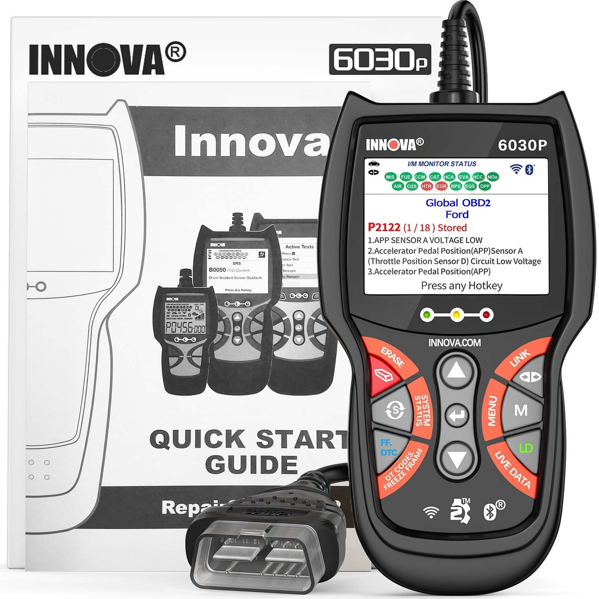 INNOVA 6030P ABS Check Engine Battery OBD2 Scanner Car Diagnostic
