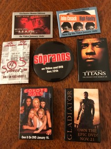 Movie Promotional Pin Buttons a lot of 7