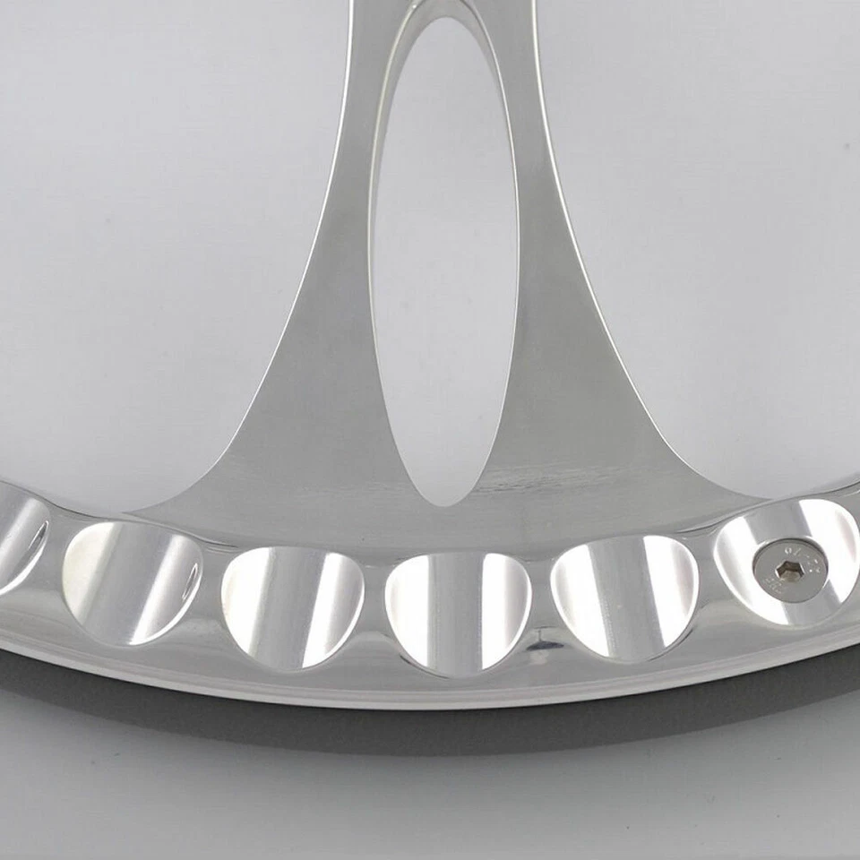 14" Billet Steering Wheels Wood Half Wrap Ford Thunderbird Mustang EXP w/ Horn - Image 3 of 4