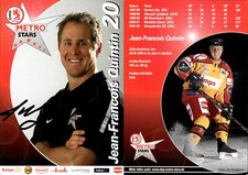 JEAN FRANCOIS QUINTIN Autogramm AK Autogrammkarte Eishockey Metro Stars
