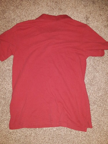 ✰ Boys XL 14-16 George Brand Red Collared Button Top Uniform Dress Shirt T-shirt - Picture 7 of 7