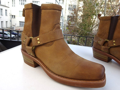 DINGO DI07348 Dam Schuhe Biker Schuhe Stiefel Leder Goodyear Gr.39(US8,5) f.Neuw