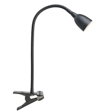 Clamp Lamp Dimming Color Black Adjustable Olivia LED Flexible 22 in. Black
