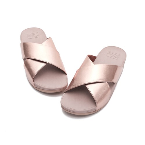 Zapatillas Fitflop Mujer Cuero Correas Cruzadas Sandalias Mules Playa Plataforma Zapatos - Imagen 23 de 56