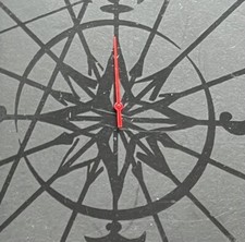 1 X BRAND NEW RED SECOND HAND FOR ACCUTRON 214 WATCH OR OTHERS