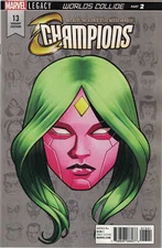 Champions #13 1:10 Mike McKone Headshot Variant Marvel Legacy 2016 Viv Vision