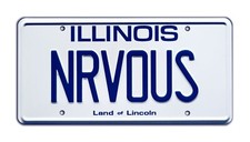 Ferris Bueller's Day Off  Ferrari  NRVOUS  STAMPED Replica Prop License Plate