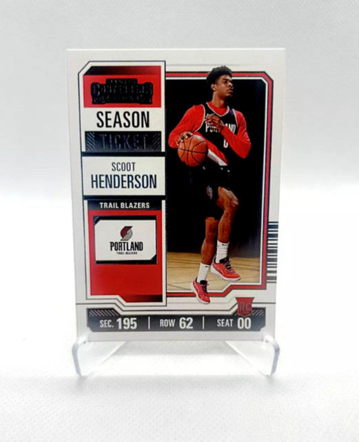 Scoot Henderson RC - 2023-24 Panini Contenders #27 - Portland Trail Blazers