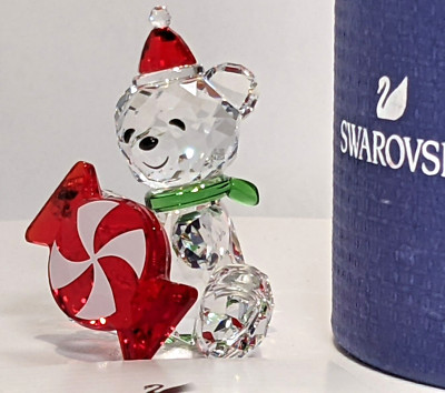 Swarovski Kris Bear Christmas 2021 Annual Crystal Figurine 5597045 ...