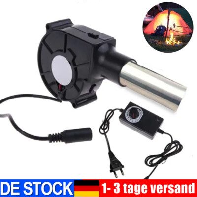 Radiallüfter 12V Kühlung Gebläse Lüfter mit Controller für Heizgeräte Grill BBQ
