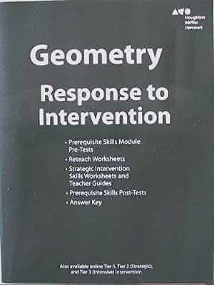 Geometry: Response to Intervention Blackline Masters - Paperback - Acceptable