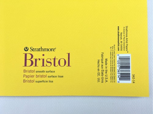 STRATHMORE BRISTOL Smooth 300 Series 20 Sheets Large 14 x 17 ART PAD - Picture 5 of 7