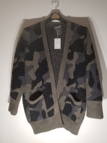 Barefoot Dreams Cozy Chic Canyon Cardi Sweater Olive Camo NWT Size XL - Picture 2 of 12