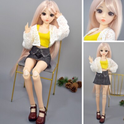 BJD Doll 24inch 1/3 Moveable Joint Female Body Women Girls