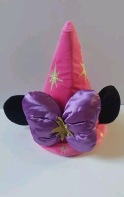 Disneyland Paris rosa Minnie Mouse Zauberlehrling Mütze Top Zustand