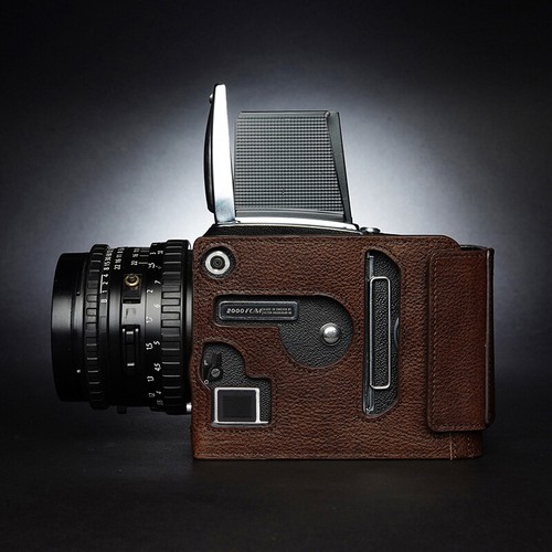 Funda protectora hecha a mano de cuero genuino con media cámara para Hasselblad 2000FC/W FC/M - Imagen 11 de 12