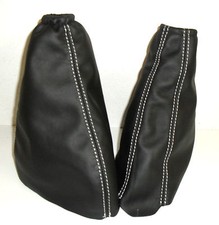 Ford Focus Von 1998 Al 2004 Schaltsack und Bremse Schwarzes Leder 100%