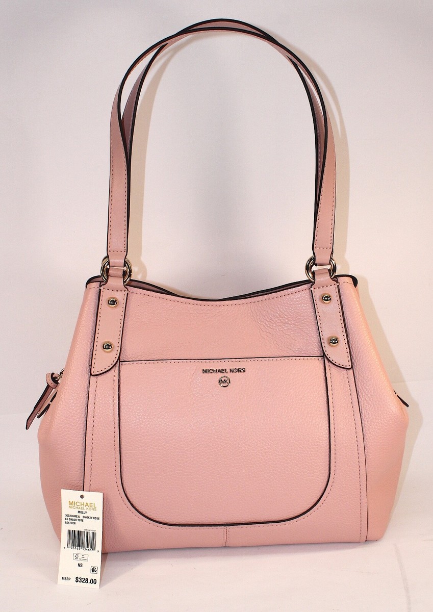 NWT Michael Kors Molly Large Pebbled Leather Shoulder Tote