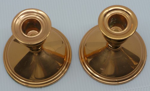 PAIR OF VINTAGE COPPERCRAFT GUILD COPPER CANDLE HOLDERS, MID CENTURY MODERN - Picture 3 of 5