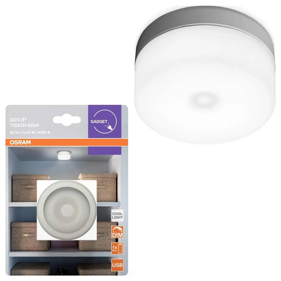 OSRAM HOMELIGHTING DOT-it Touch High White 4099854531538 LED-Nachtlicht Kaltweiß - Bild 2 von 4
