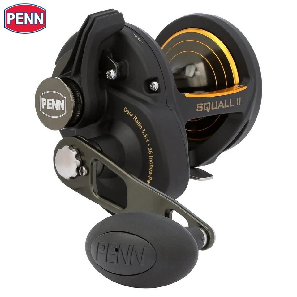 PENN Saltwater Game Fishing Conventional Lever Drag Reel SQUALL II 40LD - Bild 1 von 1
