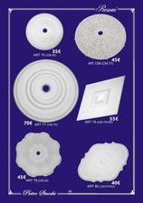 elementi decorativi in gesso per soffitto rosone stile moderno interior design