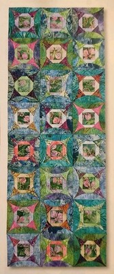 LOOK LIKE CATHEDRAL WINDOW RUNNER Quilt  - Pattern From a Vintage Magazine
