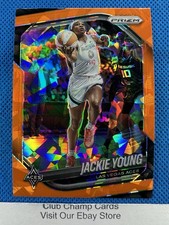 2025 #23 Jackie Young Panini Prizm WNBA Orange Ice Prizm Aces