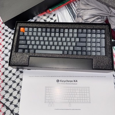 Keychron K4 96% Layout 100 Keys Wireless Bluetooth 5.1/Wired USB Mechanical Ga..