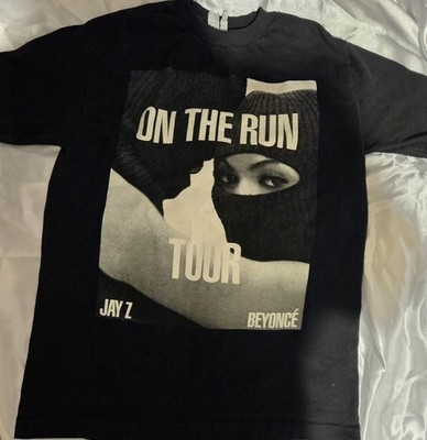 Jay Z & Beyoncé On The Run 2014 Tour Concert T-Shirt | 2-Sided Mens M Black
