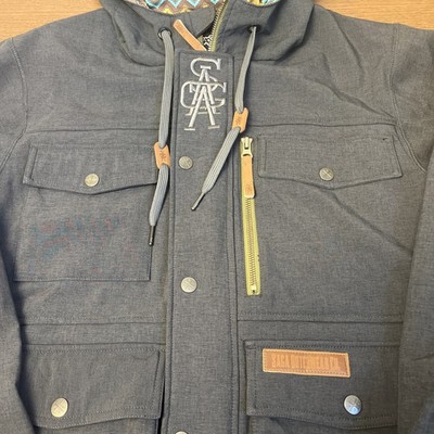 Saga Outerwear Shoutout Jacket Coat Mens S Gray Ski Snowboard
