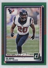 2025 Panini Donruss Press Proof Green Ed Reed #176 HOF 1go2