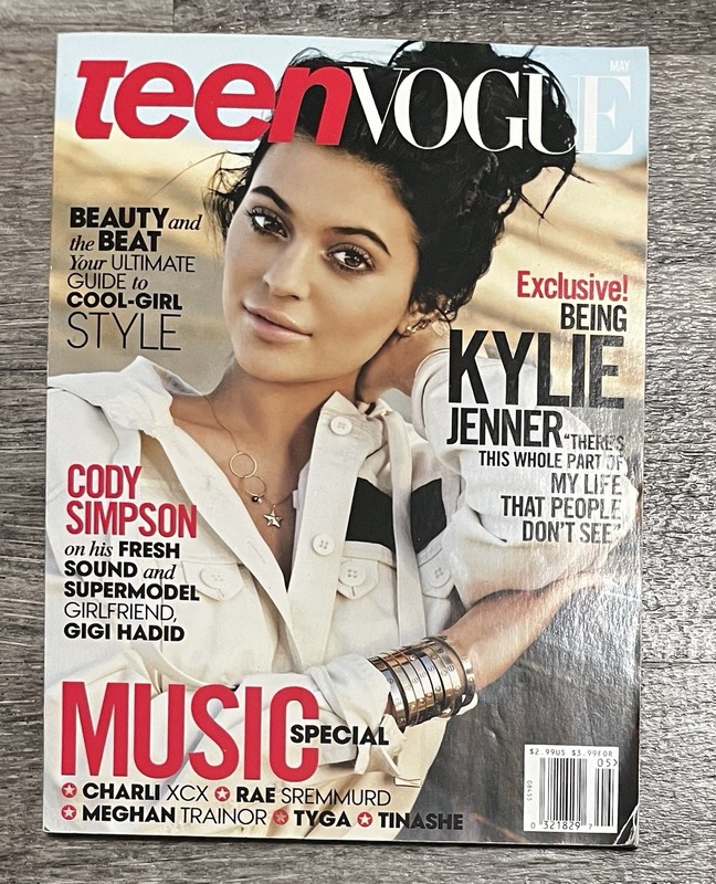 NEW KYLIE JENNER TEEN VOGUE Magazine Cover May 2015  NO LABEL