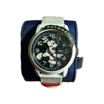 Fossil Disney Mickey Mouse Astronaut Uhr Automatik Limitiert auf 1008 Neu