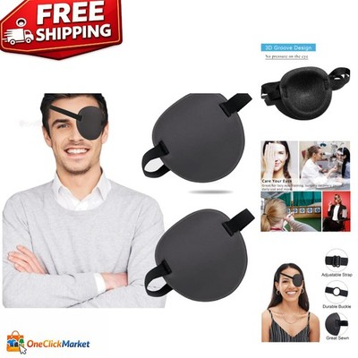 3D Medical Eye Patches: 2PCS Adjustable for Adults & Kids, Breathable Comfort