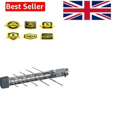 Slimline Outdoor Digital TV Aerial - 12 Element for Strong Signal and Clarity