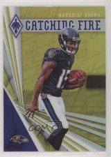 2019 Panini Phoenix Catching Fire Yellow 35/75 Marquise Brown #1 3zx