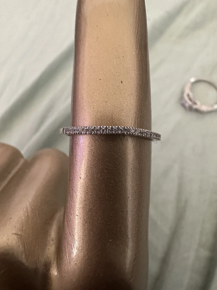 Обручальные кольца из чистого серебра 9,25 и бриллианта размер 7,25 - Изображение 2 из 4