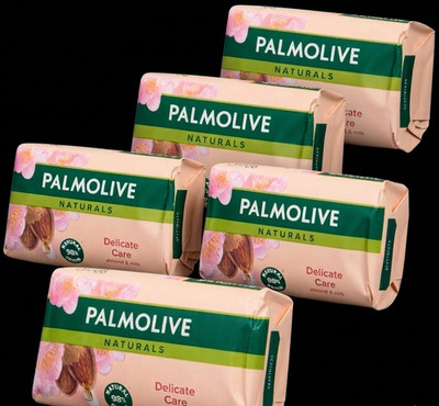 Palmolive Naturals Delicate Care Cremeseife Mandel & Milch 5 x 90g Feste Seife