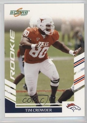 2007 Score Rookie Glossy Tim Crowder #306 Rookie RC 3n7