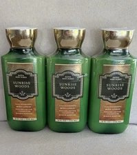 Set of 3 Bath & Body Works Sunrise Woods Body Lotion New 2025 Factory Sealed