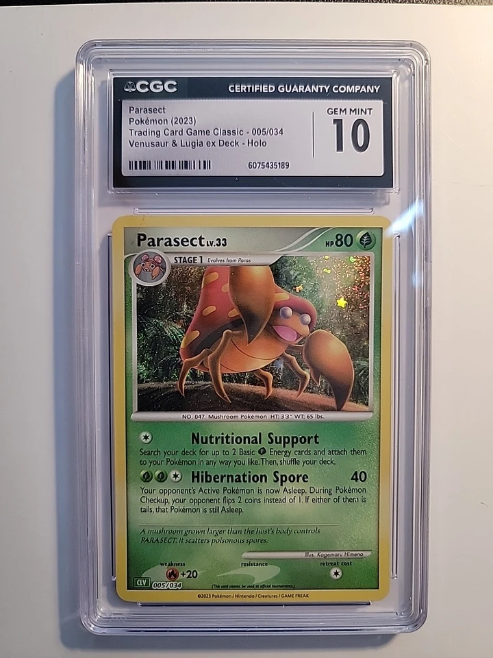 Parasect Pokemon 2023 Trading Card Game Classic 005/034 Venusaur And Luigia... - Image 2 of 3