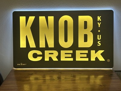 KNOB CREEK WHISKEY LED BAR SIGN MAN CAVE GARAGE DECOR LIGHT KENTUCKY BOURBON NEW