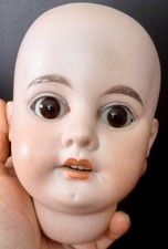 A & M 1894 DEP ANTIQUE  BISQUE DOLL HEAD, DOLL HOSPITAL SPARES for REPAIR