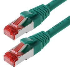 Helos CAT 6 Patch Cable S/FTP, PIMF green 10 m